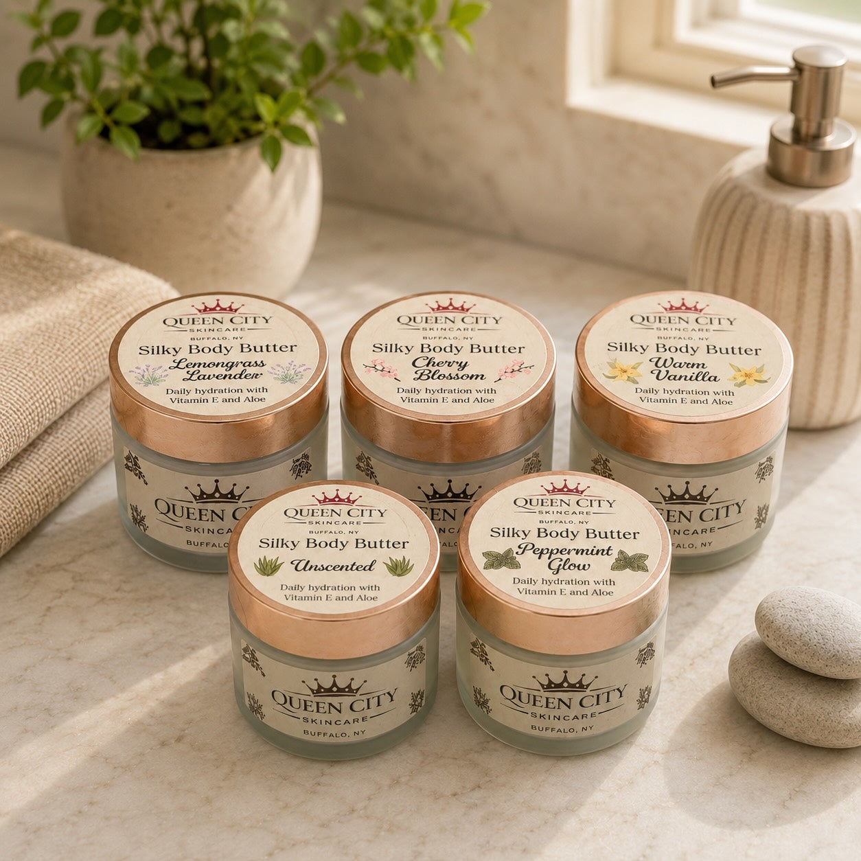 Holiday Whipped Body Butter Duo – Handmade Skincare Gift Set