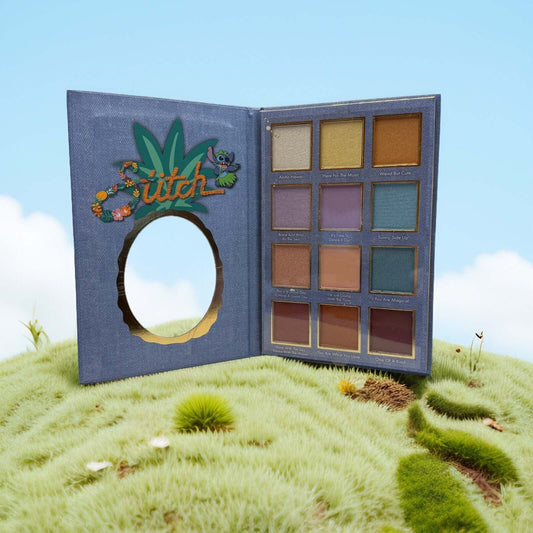 Disney Lilo & Stitch 12-Color Eyeshadow Palette with mirror