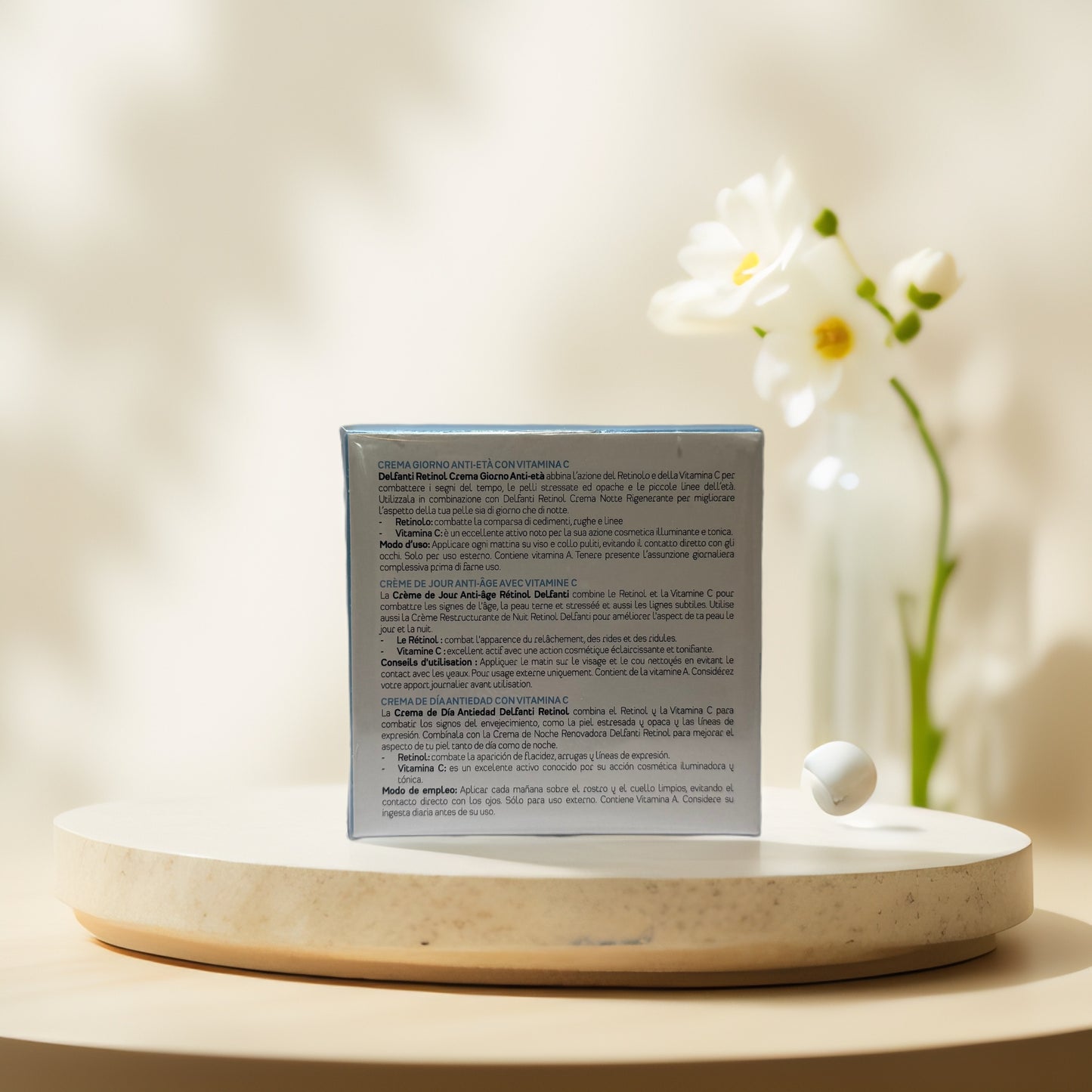 Anti-Aging Radiance | Retinol & Vitamin C Facial Day Cream, by Delfanti - 1.7 oz