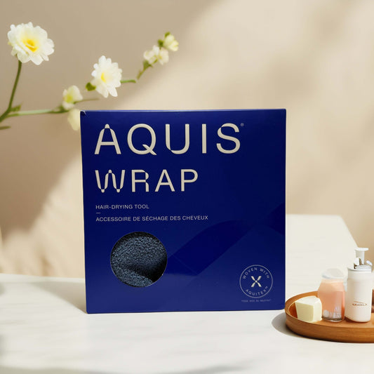 Faster Hair Drying | Aquis Wrap Hair-Drying Tool by Aquis - Steel Blue