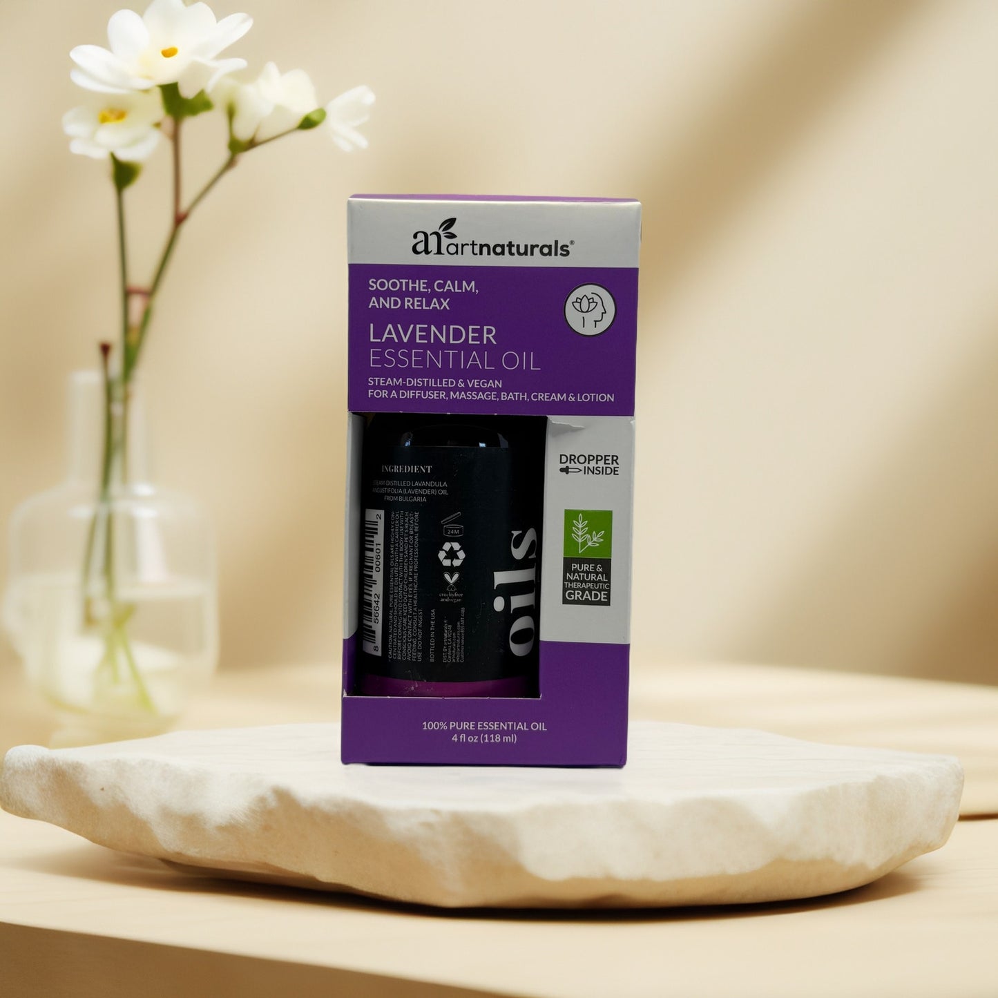 ArtNaturals Pure Lavender Essential Oil – 4 oz Aromatherapy Grade + Dropper - Queen City Skincare