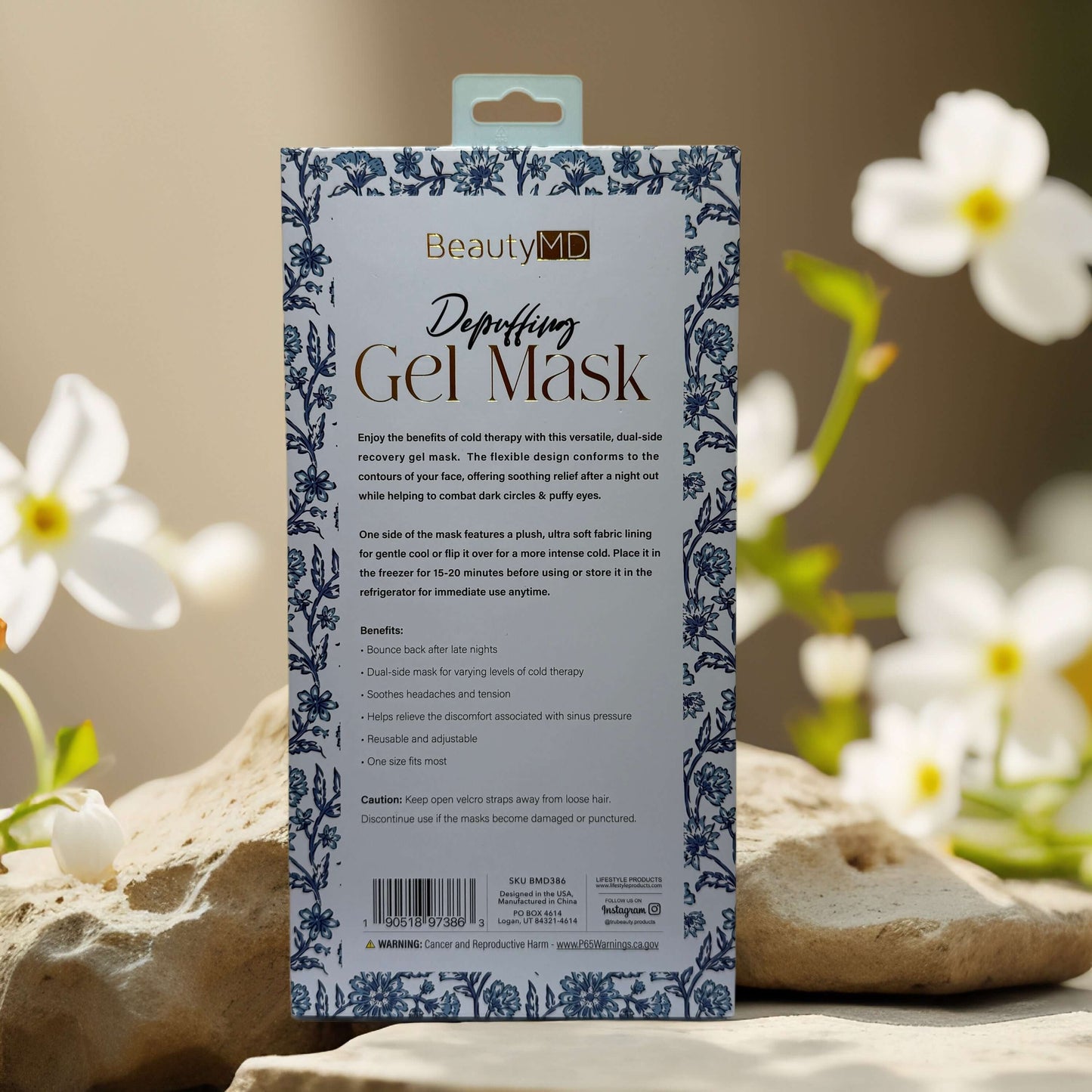 Soothing Relief | Depuffing Gel Mask by BeautyMD – Reusable Cold Therapy