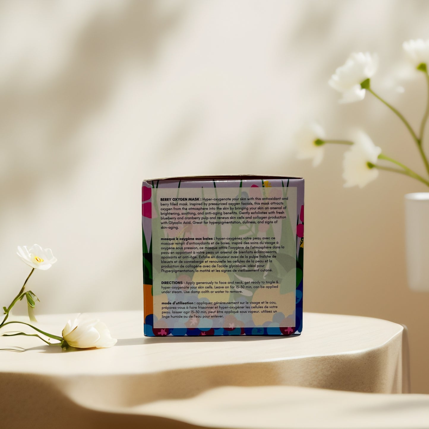 Brighten & Revitalize | Berry Oxygen Face Mask by Flora & Noor - 1.8 fl oz