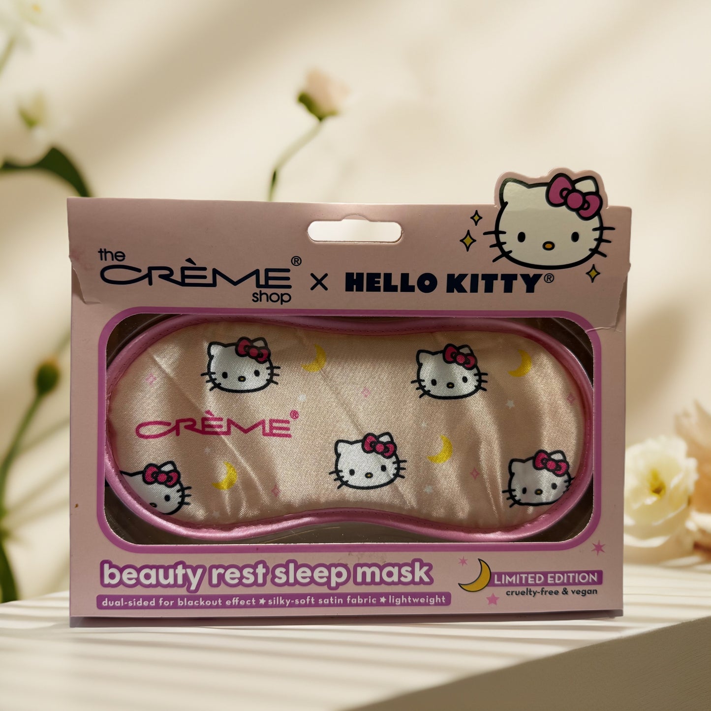 Block & Snooze | Plushie Sleep Mask by The Crème Shop x Hello Kitty – Limited Edition