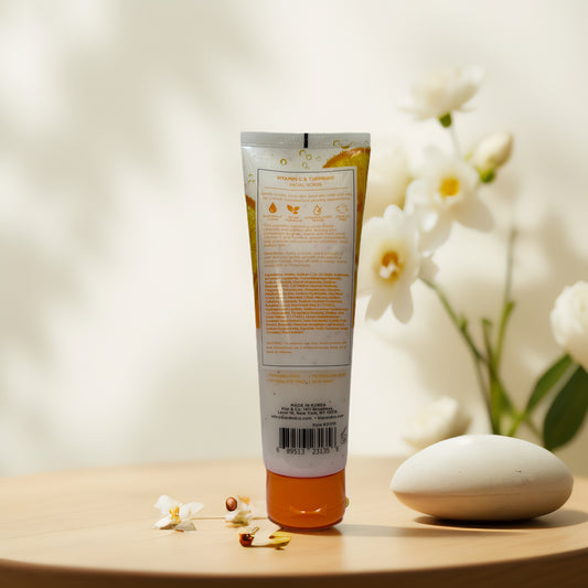 Brighten & Clarify | Vitamin C & Turmeric Facial Scrub, by Skin 2.0 - 6.8 oz