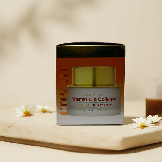 Clear Visage Vitamin C & Collagen Brightening Day Cream box