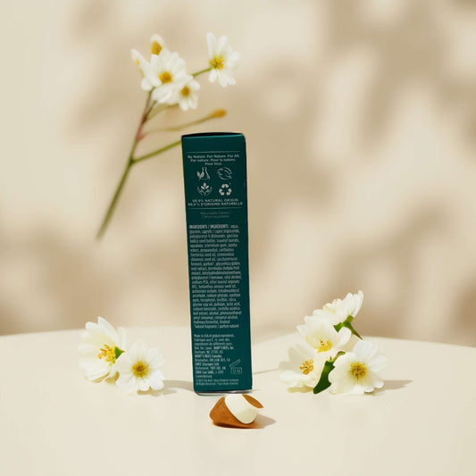 Burt’s Bees post acne mark cream packaging with flowers