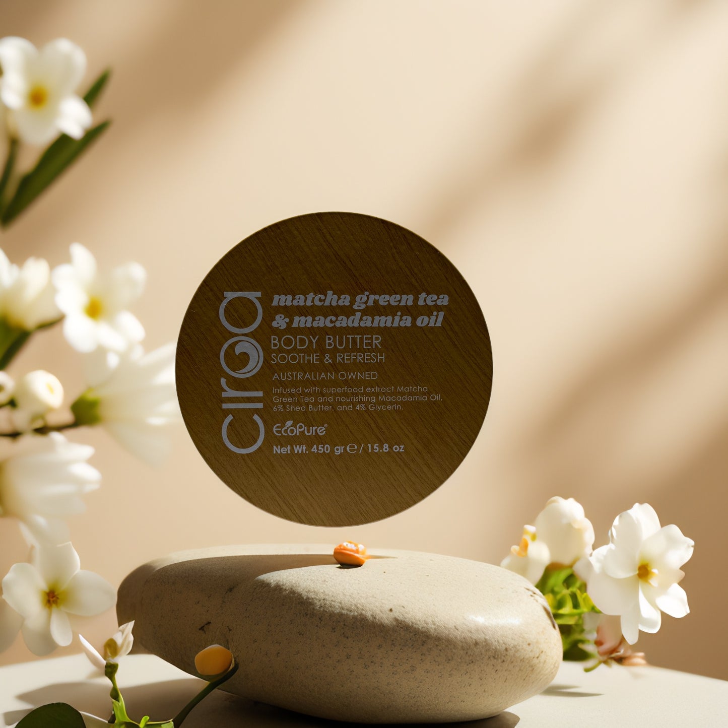 Soothe & Refresh | Matcha & Macadamia Body Butter by Ciroa – 15.8 oz