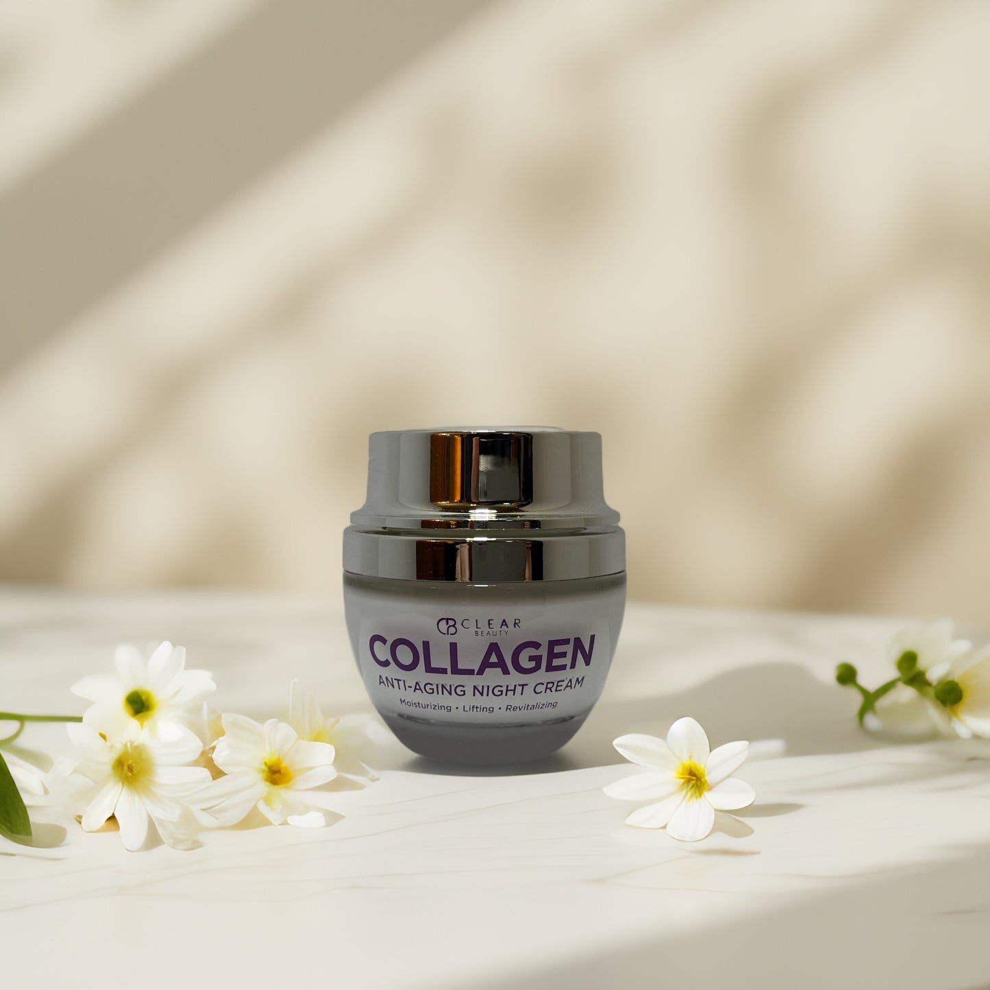 Plump & Revitalize | Collagen Anti-Aging Night Cream by Clear Beauty - 1.7 fl oz