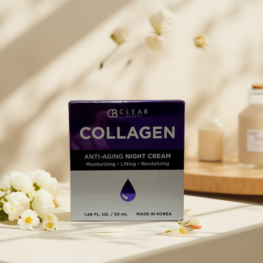 Plump & Revitalize | Collagen Anti-Aging Night Cream by Clear Beauty - 1.7 fl oz