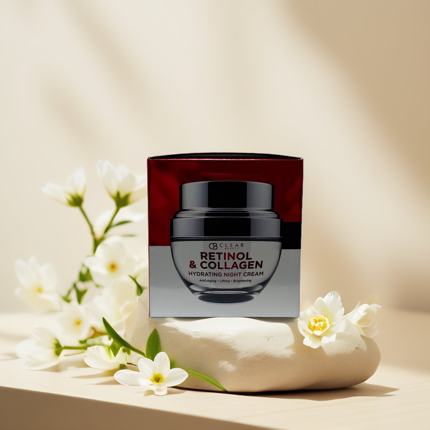 Anti-Aging & Firm | Retinol & Collagen Night Cream, by Clear Beauty - 1.7 fl oz