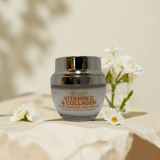 Brighten & Firm | Vitamin C & Collagen Day Cream by Clear Beauty – 1.7 fl oz