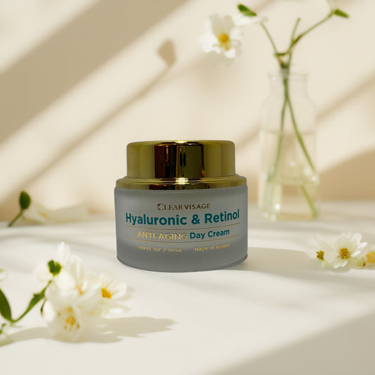 Hydrate & Smooth | Hyaluronic & Retinol Day Cream by Clear Visage - 1.7 fl oz