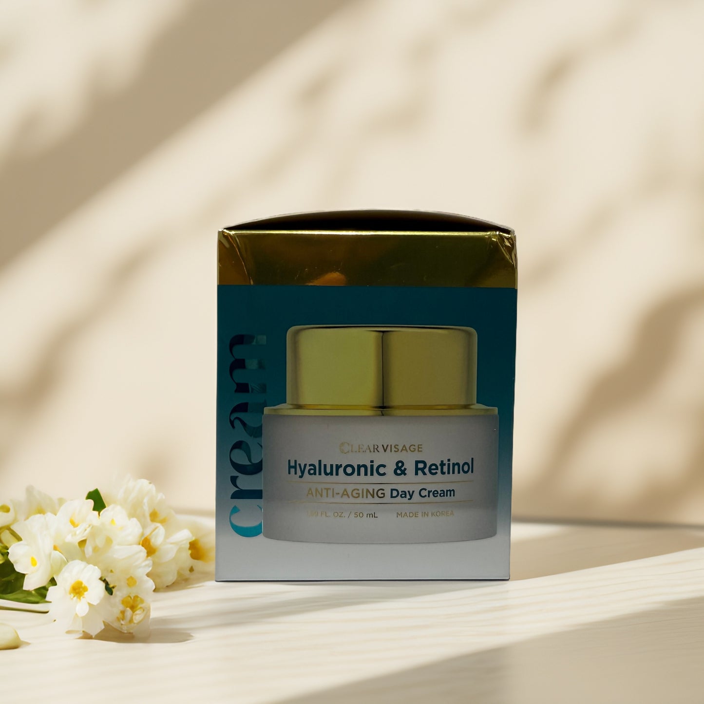 Hydrate & Smooth | Hyaluronic & Retinol Day Cream by Clear Visage - 1.7 fl oz