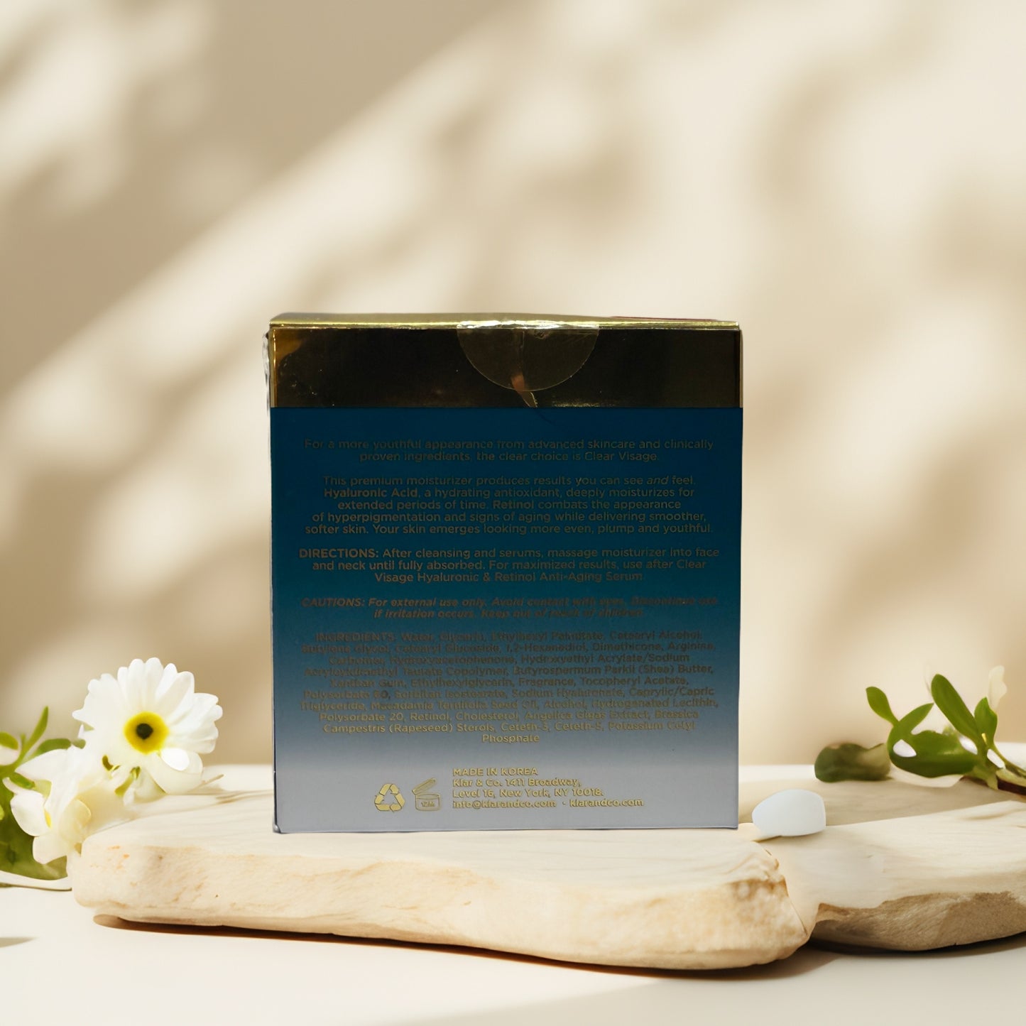 Hydrate & Smooth | Hyaluronic & Retinol Day Cream by Clear Visage - 1.7 fl oz