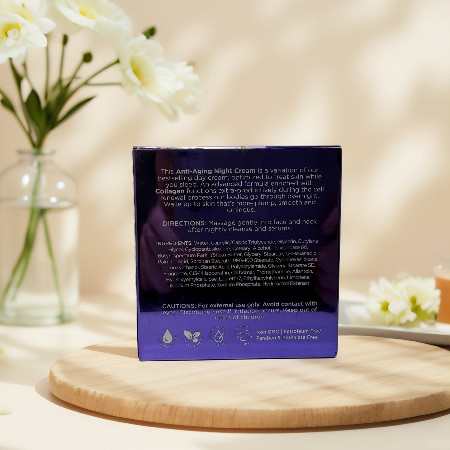 Plump & Revitalize | Collagen Anti-Aging Night Cream by Clear Beauty - 1.7 fl oz