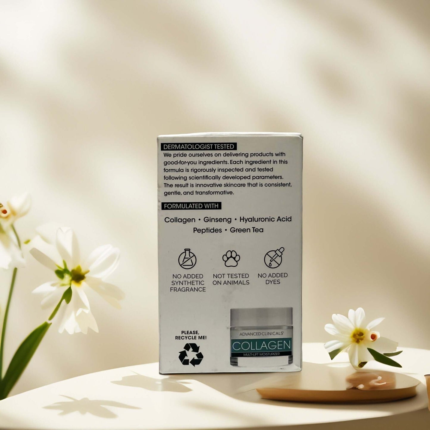 Collagen Multi-Lift Moisturizer packaging details and ingredients