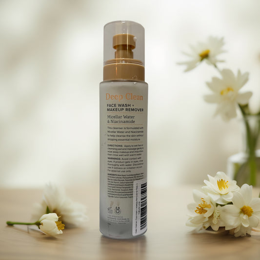 Deep Cleanse | Face Wash & Makeup Remover for Face, by Nature Love - 6.0 fl oz