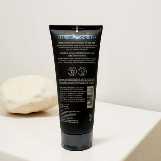 Scottish Fine Soaps Sandalwood & Musk Facial Wash 6.8oz tube