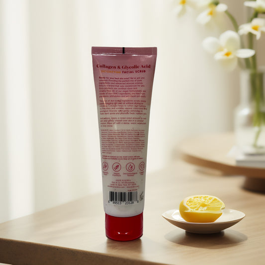 Detox & Resurface | Collagen & Glycolic Acid Facial Scrub, by Envy - 6.7 fl oz