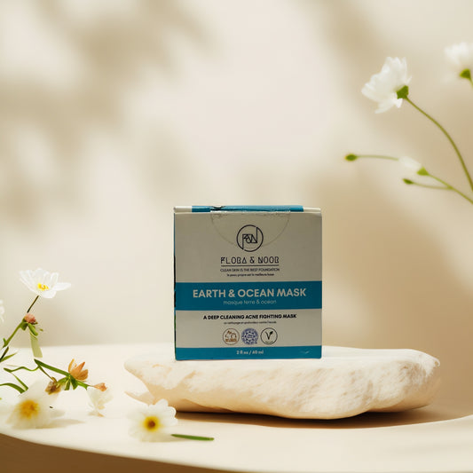 Deep-Cleansing Acne Care | Earth & Ocean Face Mask by Flora & Noor - 2.0 fl oz