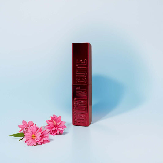 Beauty Creations Balm N’ Cute Tinted Lip Balm on pastel background.