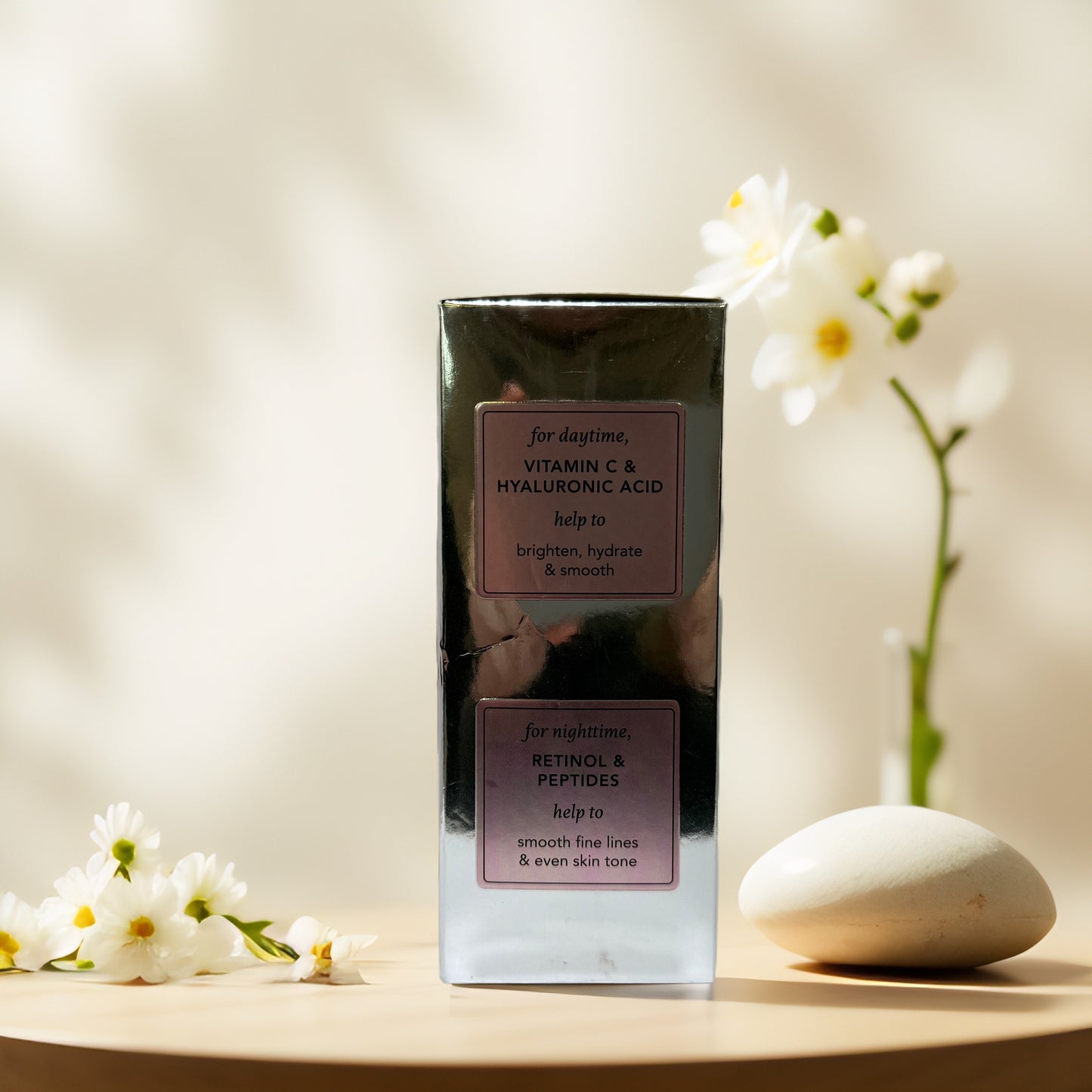 Glow & Renew | Day & Night Face Cream Duo, by Pearlessence - 4 oz each