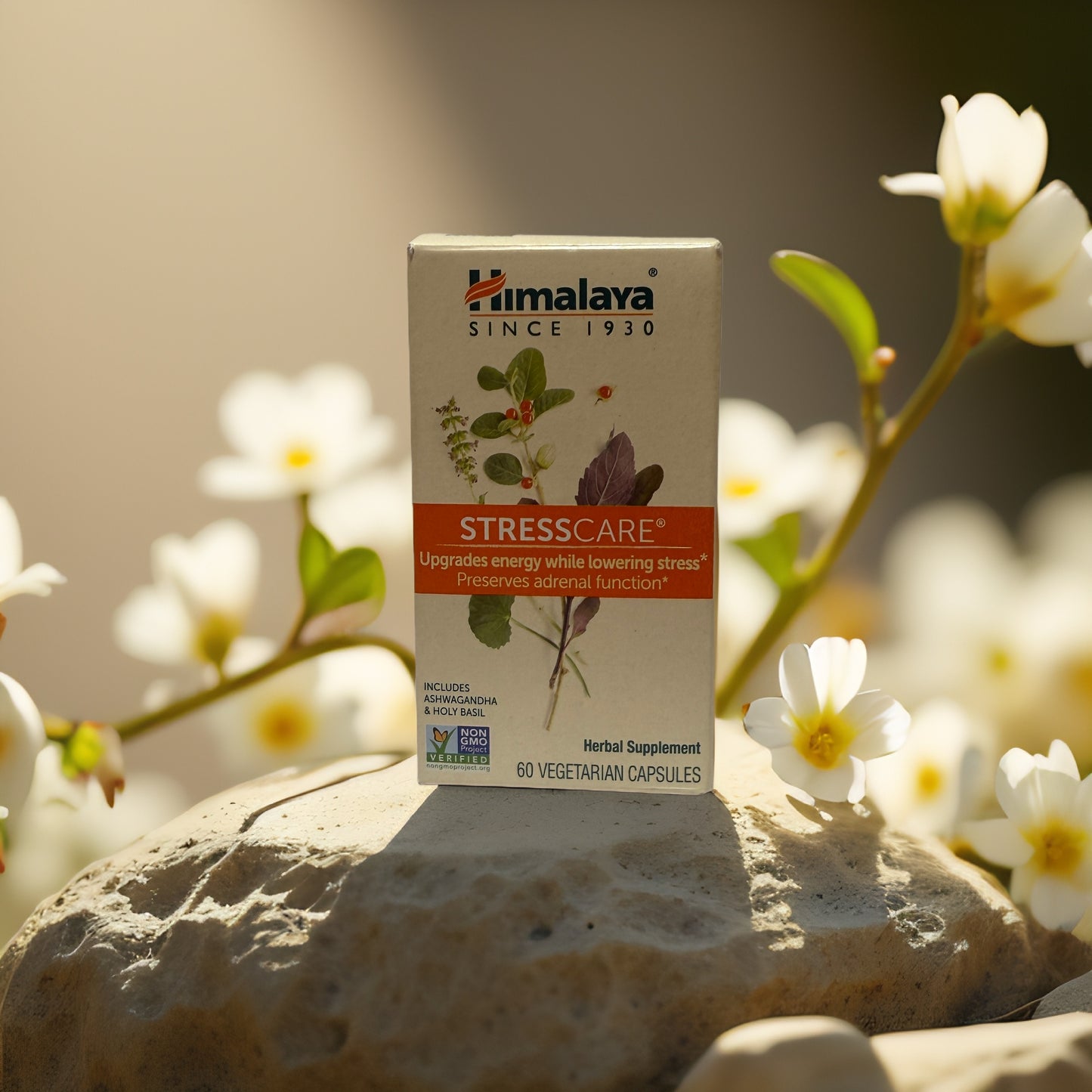 Adrenal Support & Stress Relief | StressCare Capsules by Himalaya – 60 ct