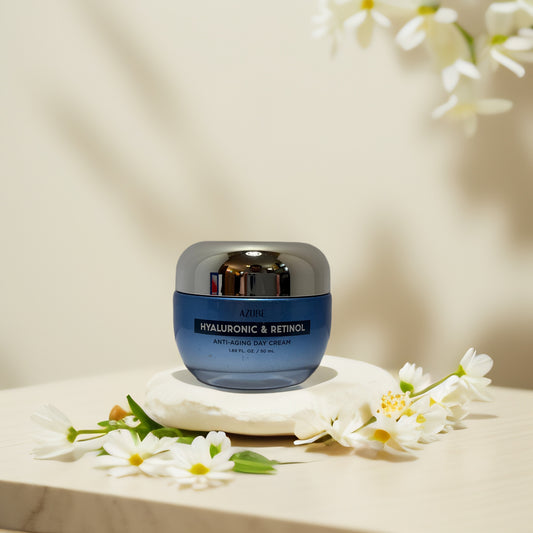 Hydrate & Reduce-Wrinkles | Hyaluronic & Retinol Day Cream by Azure - 1.7 fl oz