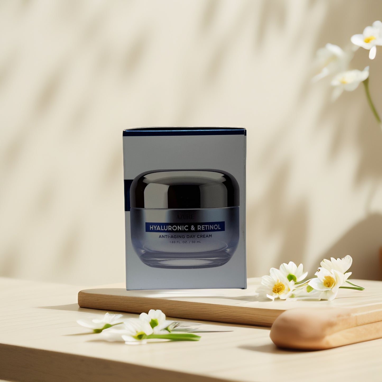 Hydrate & Reduce-Wrinkles | Hyaluronic & Retinol Day Cream by Azure - 1.7 fl oz