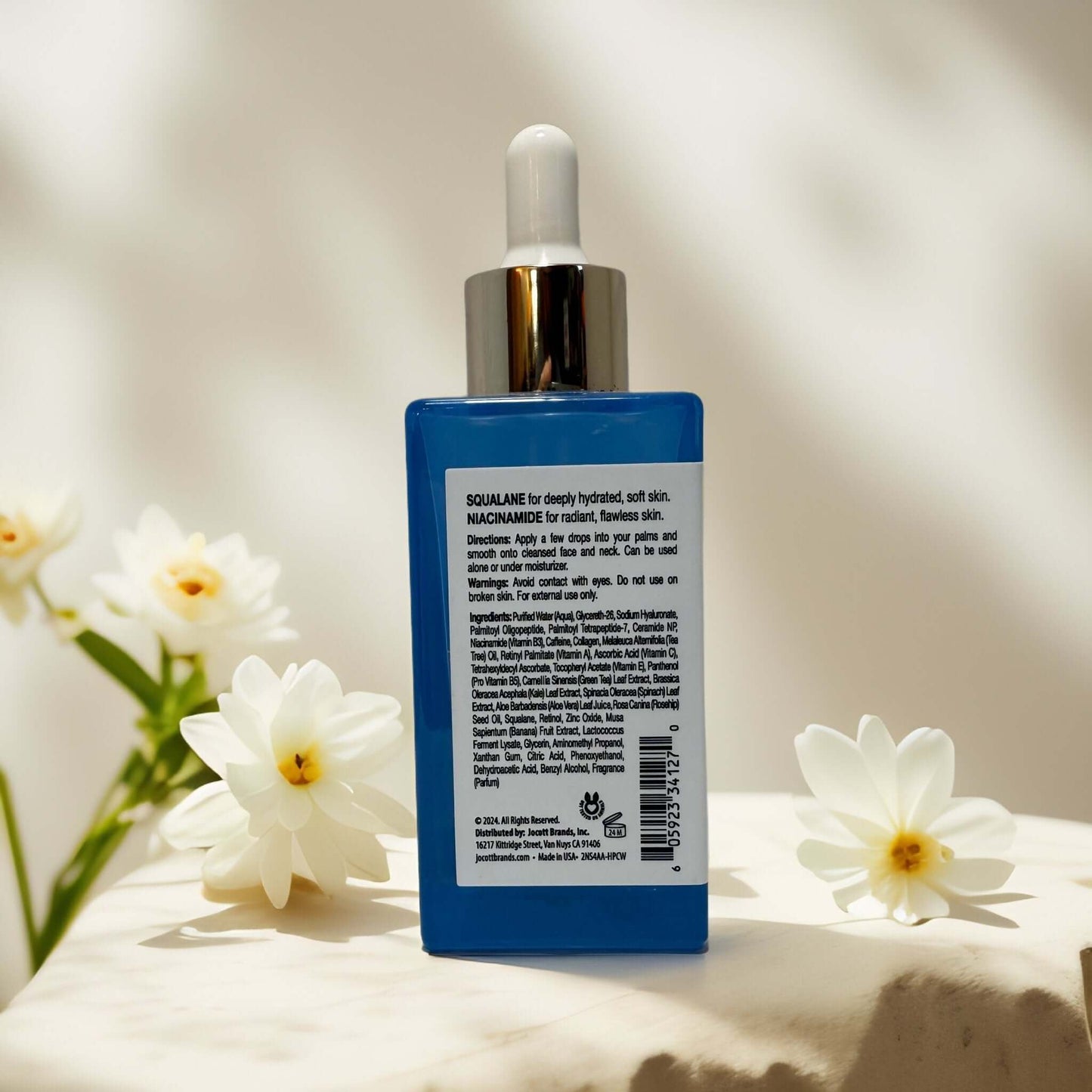Valjean Labs Glass Skin Serum with squalane and niacinamide.