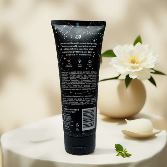 Back view of Allkinds Intergalactic Daily Body Cream 6.7 fl oz.