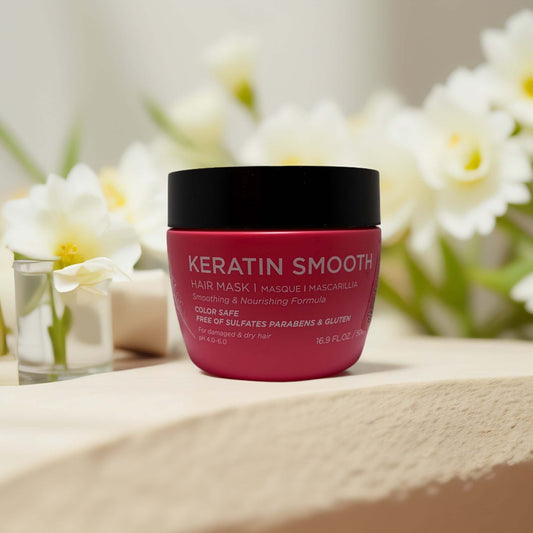 Frizz Control & Shine | Keratin Smooth Hair Mask 16.9 fl oz