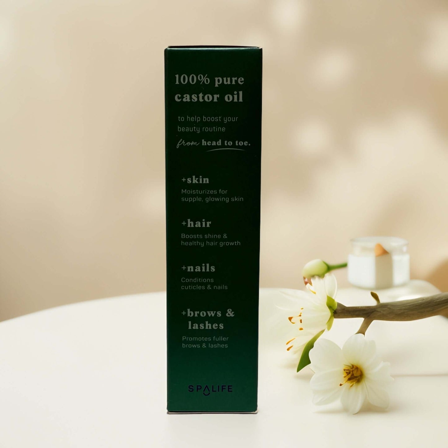 Nourish & strengthen with SpaLife 100% pure castor oil benefits.