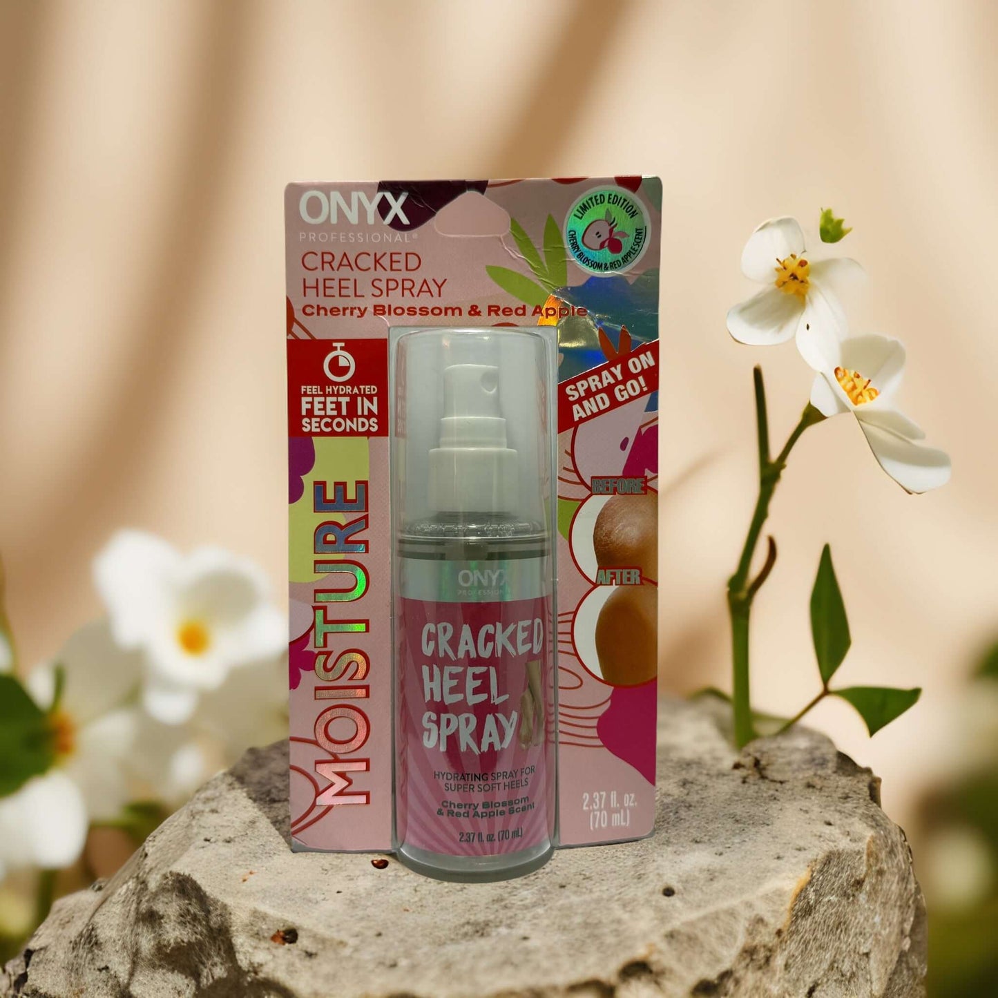 Hydrating Relief | Cracked Heel Spray by Onyx – 2.4 fl oz