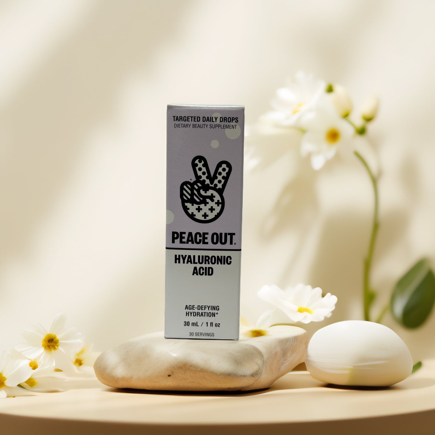 Age-Defying Hydration | HA Internal Beauty Supplement, by Peace Out - 1.0 fl oz