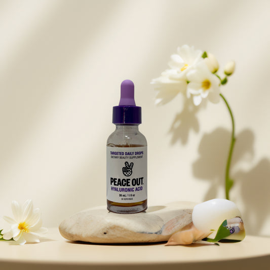 Age-Defying Hydration | HA Internal Beauty Supplement, by Peace Out - 1.0 fl oz