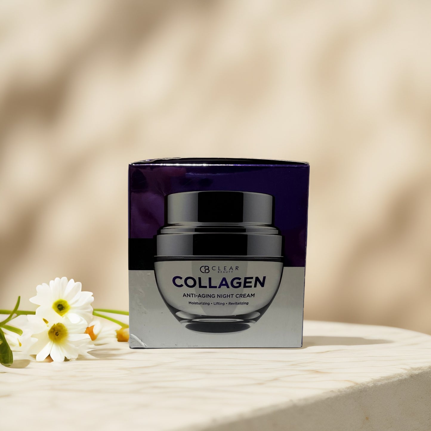 Plump & Revitalize | Collagen Anti-Aging Night Cream by Clear Beauty - 1.7 fl oz