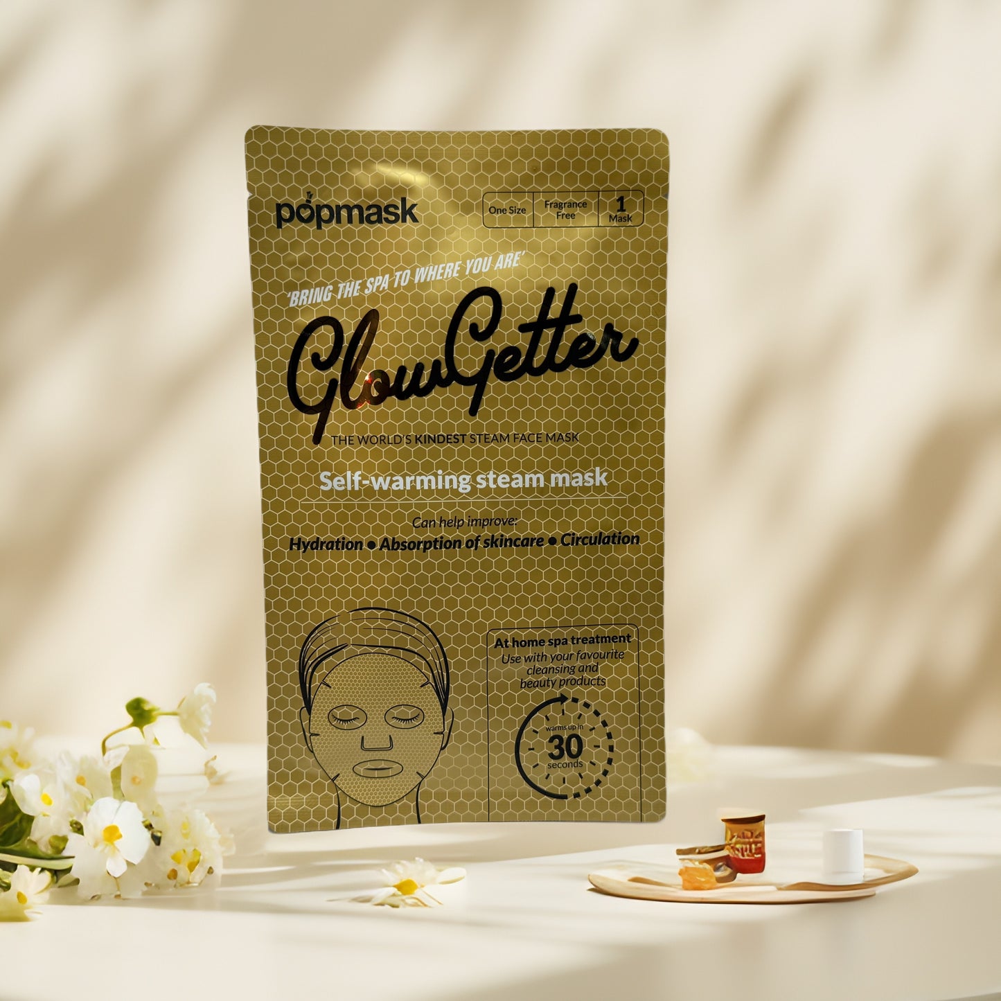 Glow-Boosting Prep | Popmask GlowGetter Steam Face Mask