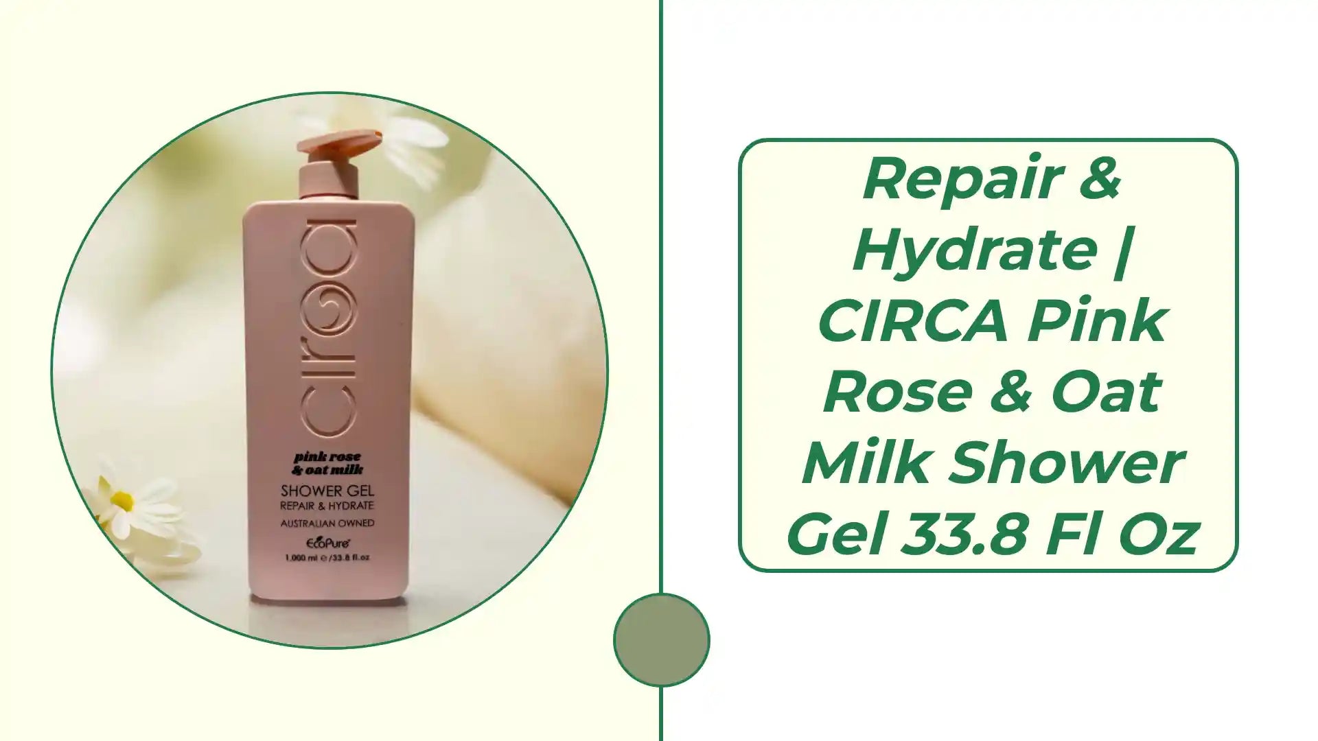 Repair & Hydrate | CIRCA Pink Rose & Oat Milk Shower Gel 33.8 fl oz by@Outfy