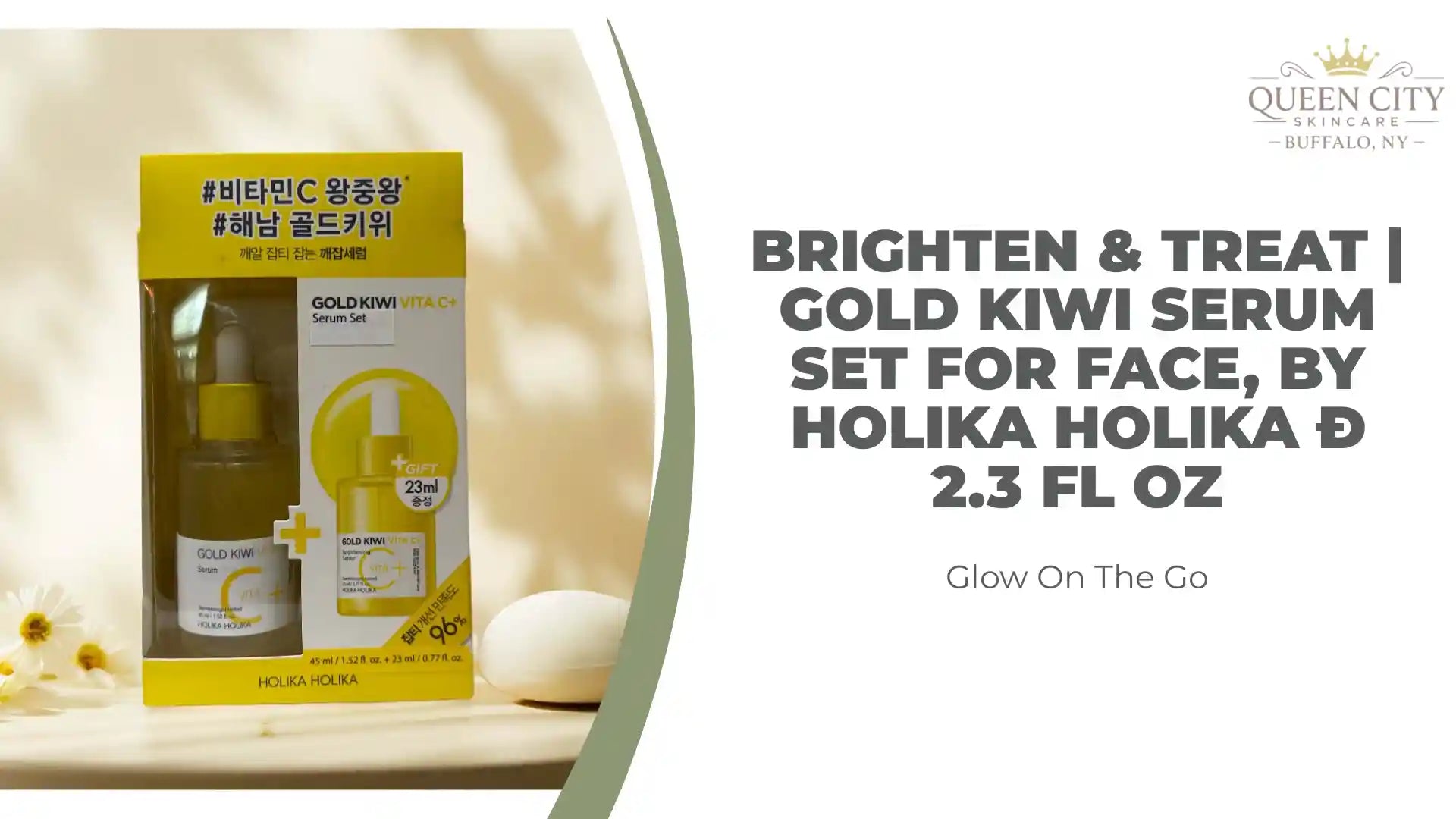 Brighten & Treat | Gold Kiwi Serum Set for Face, by Holika Holika Ð 2.3 fl oz by@Outfy
