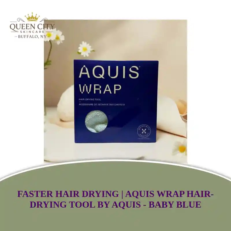 Faster Hair Drying | Aquis Wrap Hair-Drying Tool by Aquis - Baby Blue by@Outfy