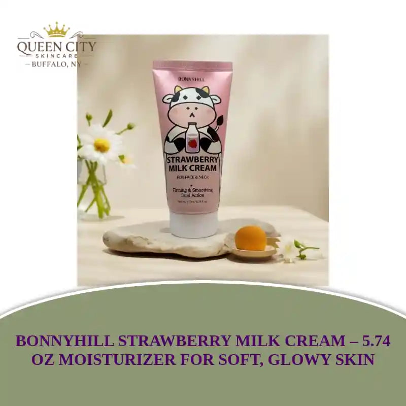 Bonnyhill Strawberry Milk Cream 5.74 oz moisturizer tube.