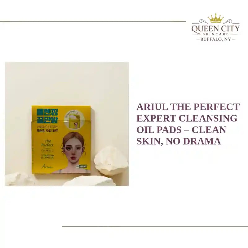 Ariul cleansing oil pads packaging on display for clean skin
