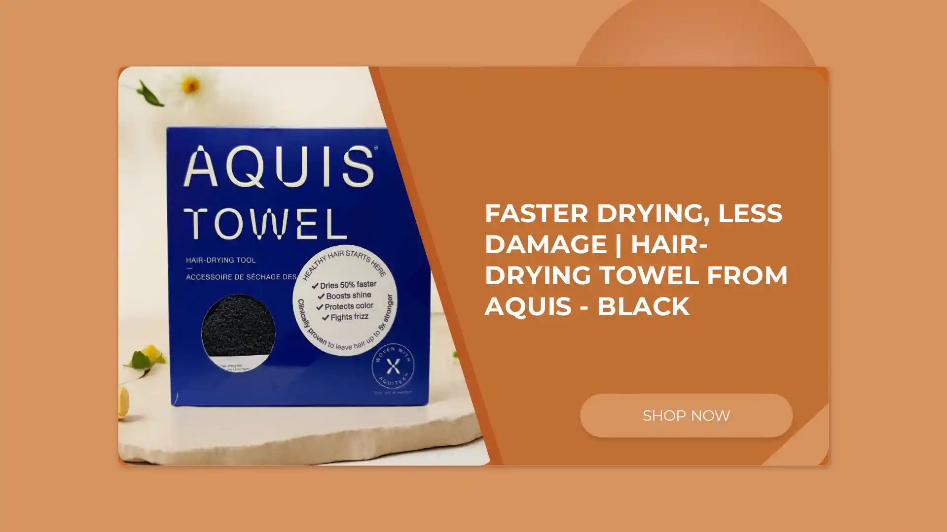 Faster Drying, Less Damage | Hair-Drying Towel from AQUIS - Black by@Outfy
