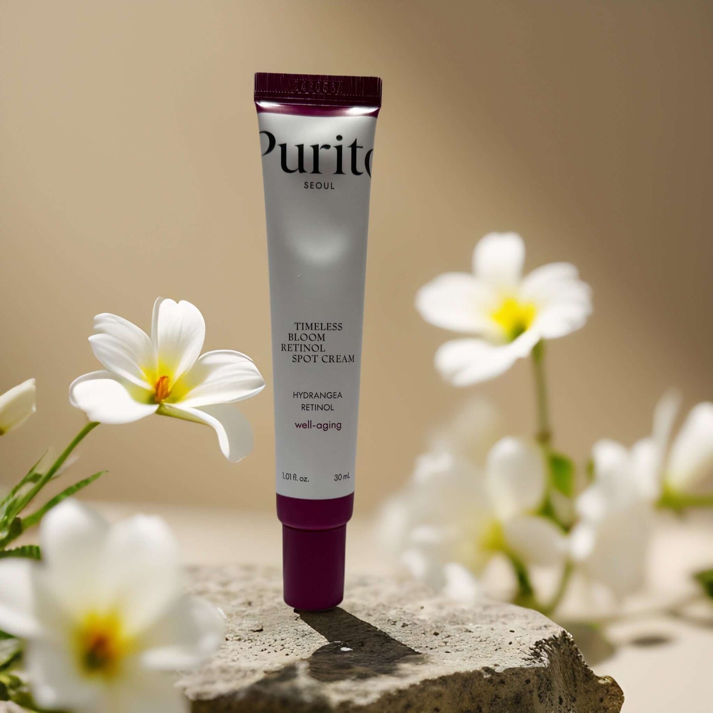 Targeted Firming & Renewal | Timeless Bloom Retinol Spot Cream by Purito – 1.01 fl oz