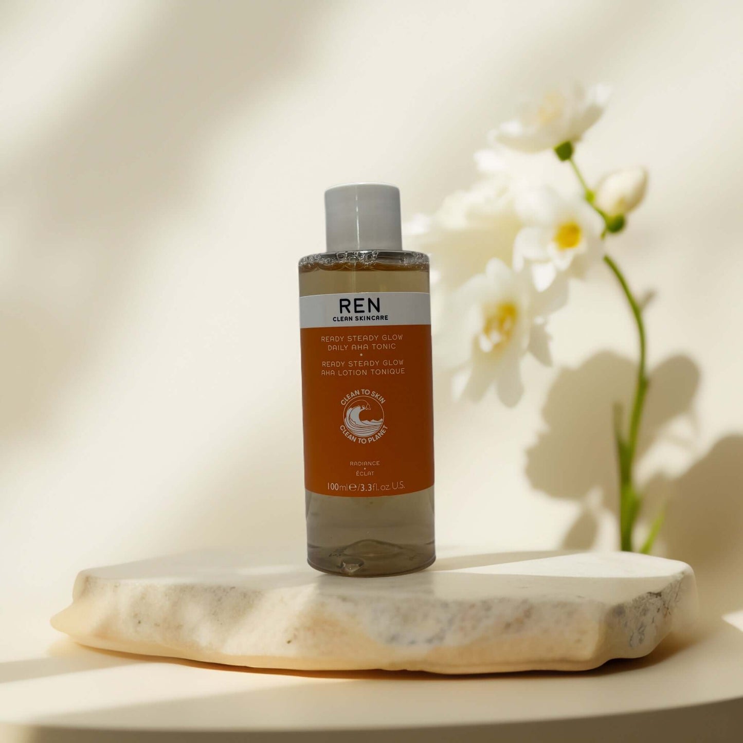 Radiance & Resurfacing | Ready Steady Glow AHA Tonic, by REN - 3.3 fl oz