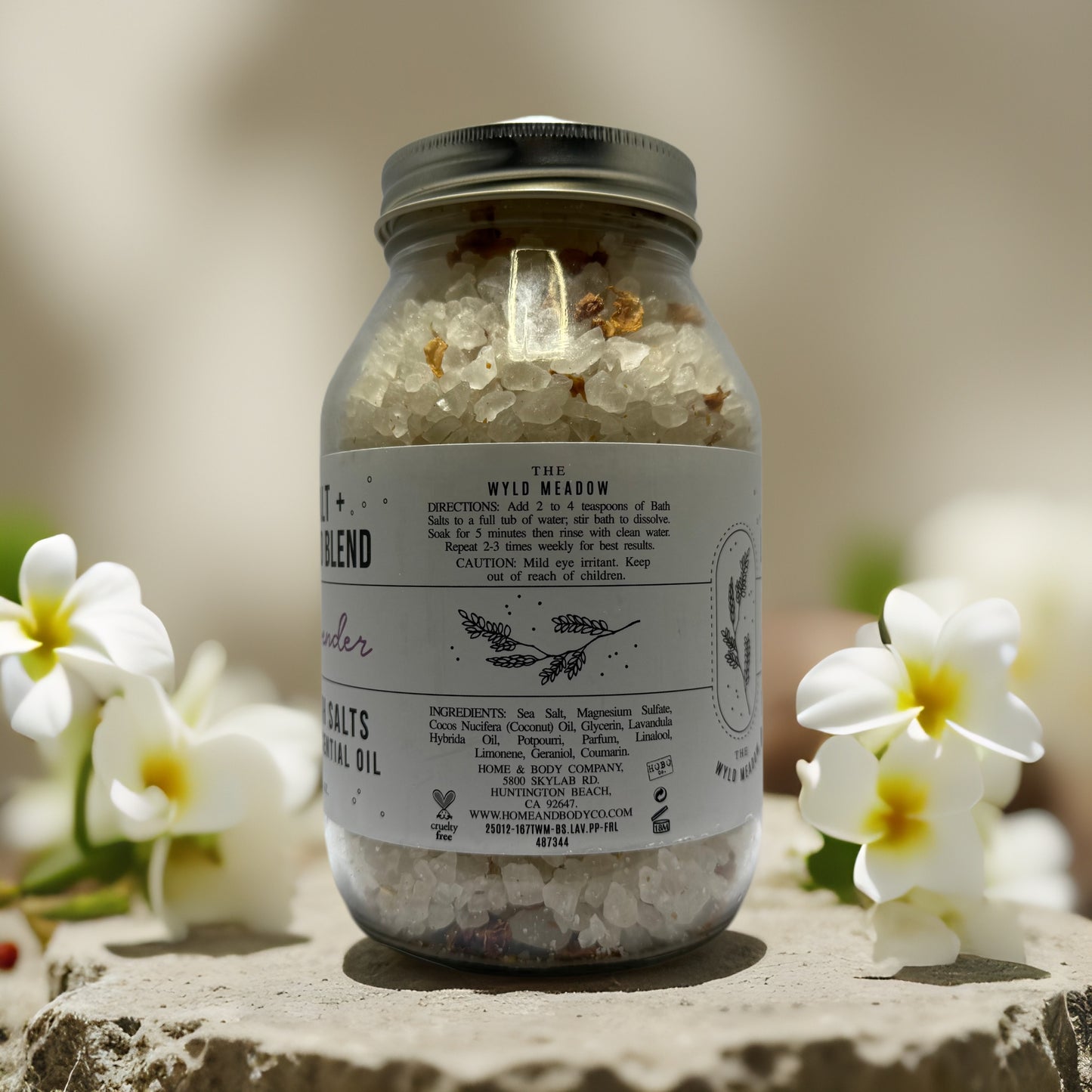 Relaxing Soak | Lavender Botanical Bath Salts from The Wyld Meadow – 32 oz