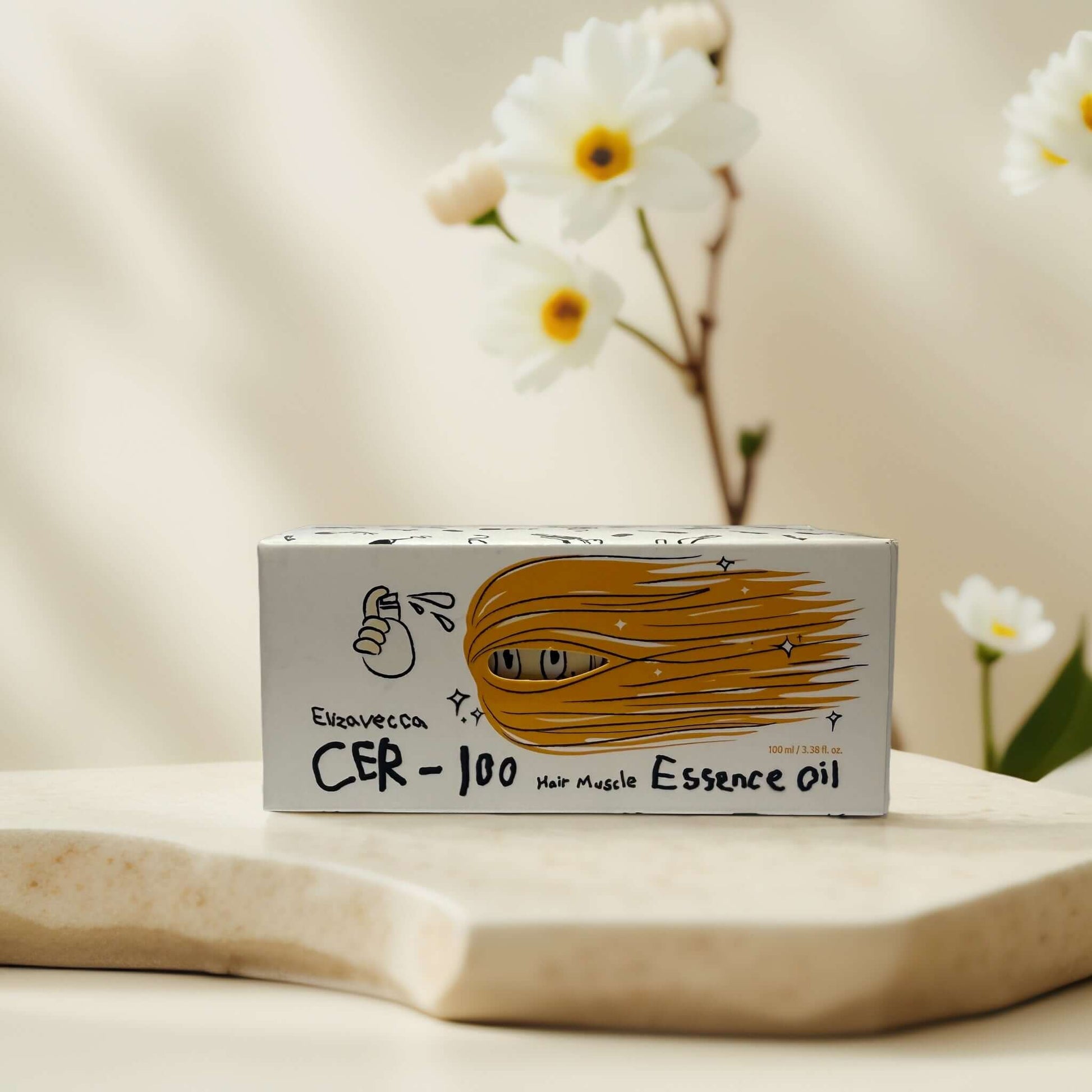 Elizavecca CER-100 Hair Muscle Essence Oil packaging