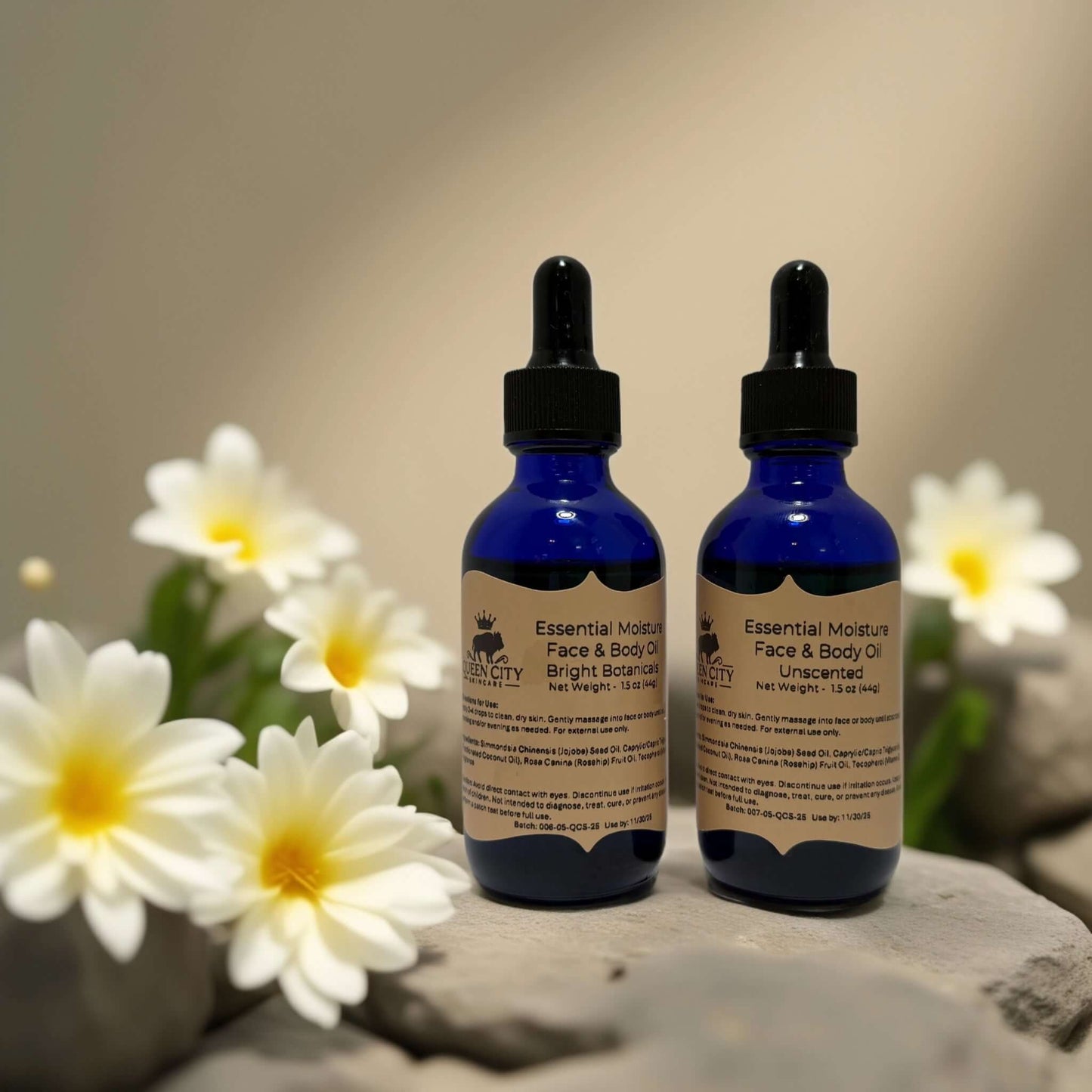 Small-Batch Hydration | Unscented Face and Body Oil from QCS - 1.7 fl oz